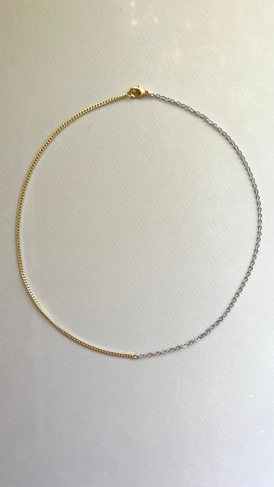 Two Tone Dainty Necklace