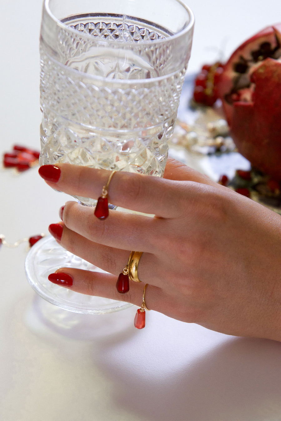 POMEGRANATE SEED Ring