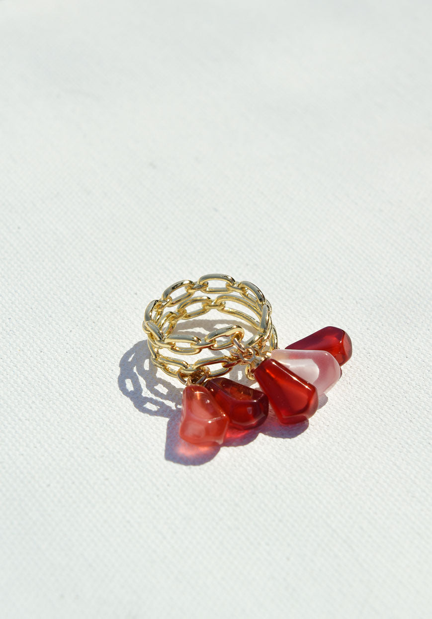 MULTI POMEGRANATE SEEDS Ring