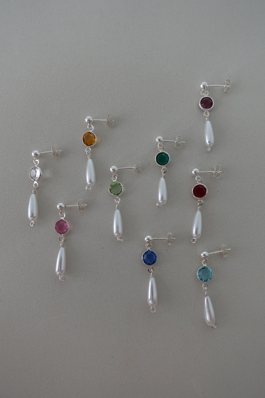 Stud Drop Earrings