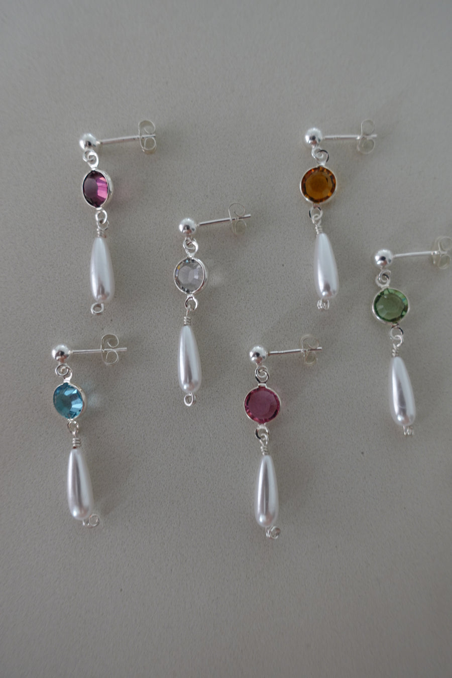 Stud Drop Earrings