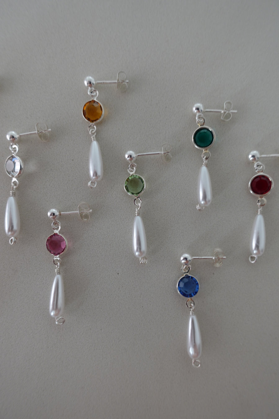 Stud Drop Earrings