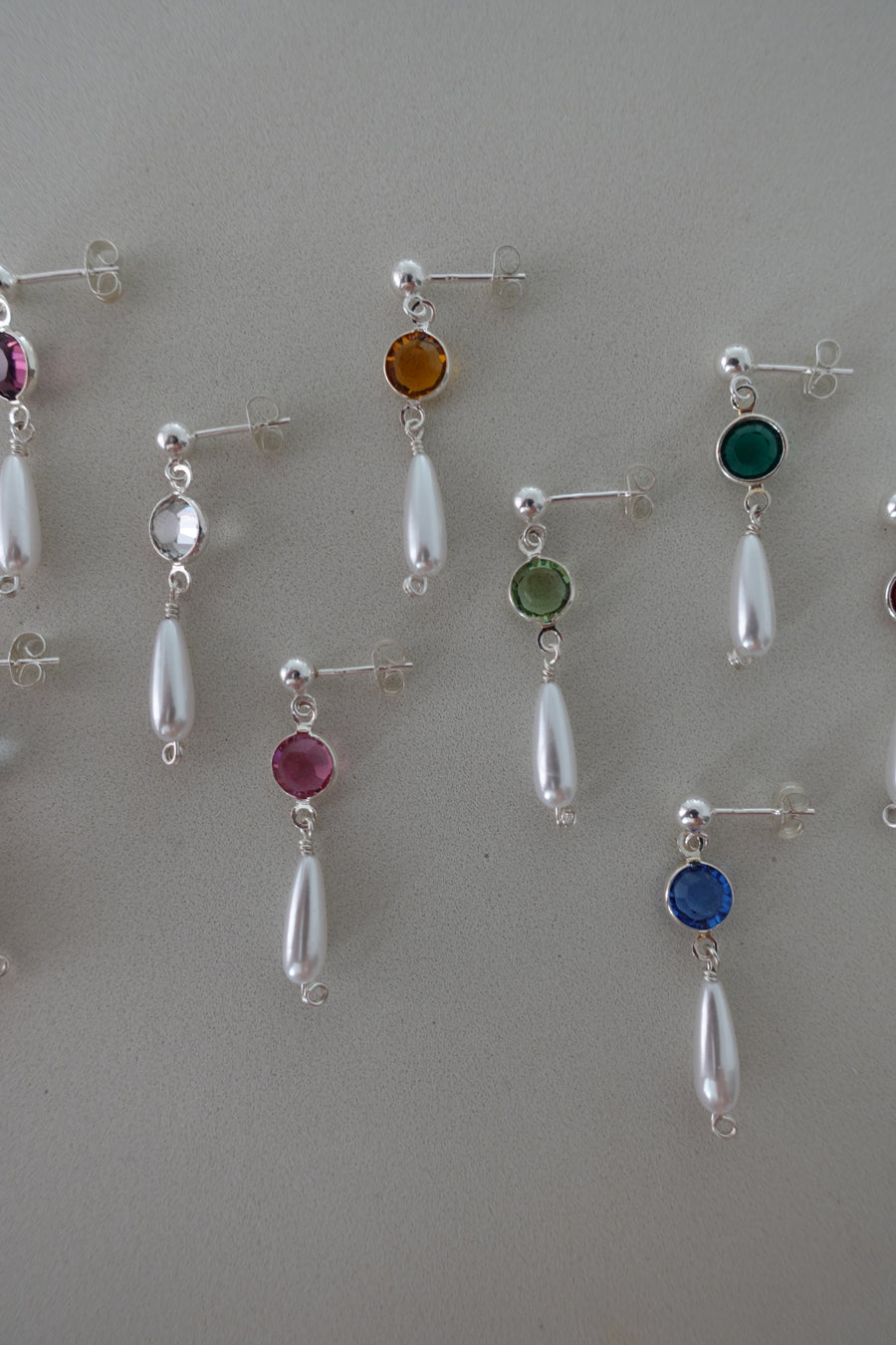 Stud Drop Earrings