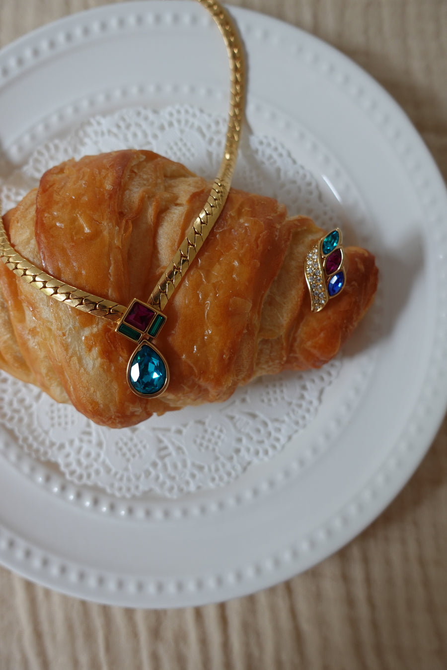 Vintage SWAROVSKI Necklace and Earrings Set