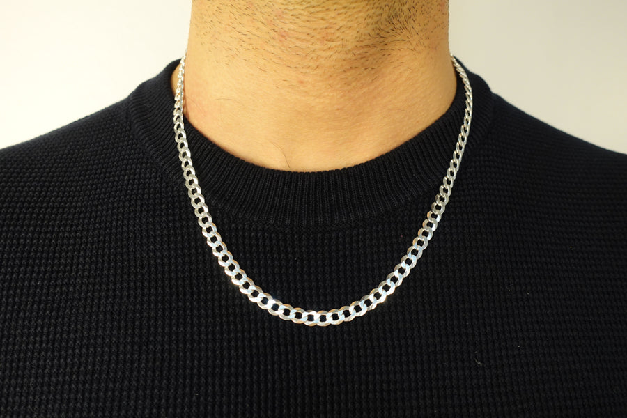 Curb Silver Chain