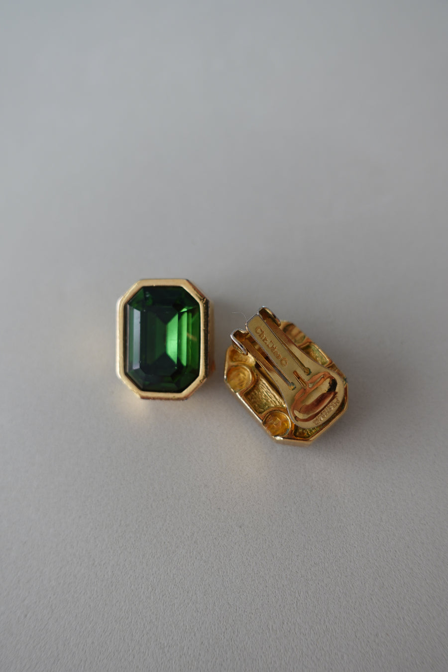 Dior Emerald Clip-on Earrings