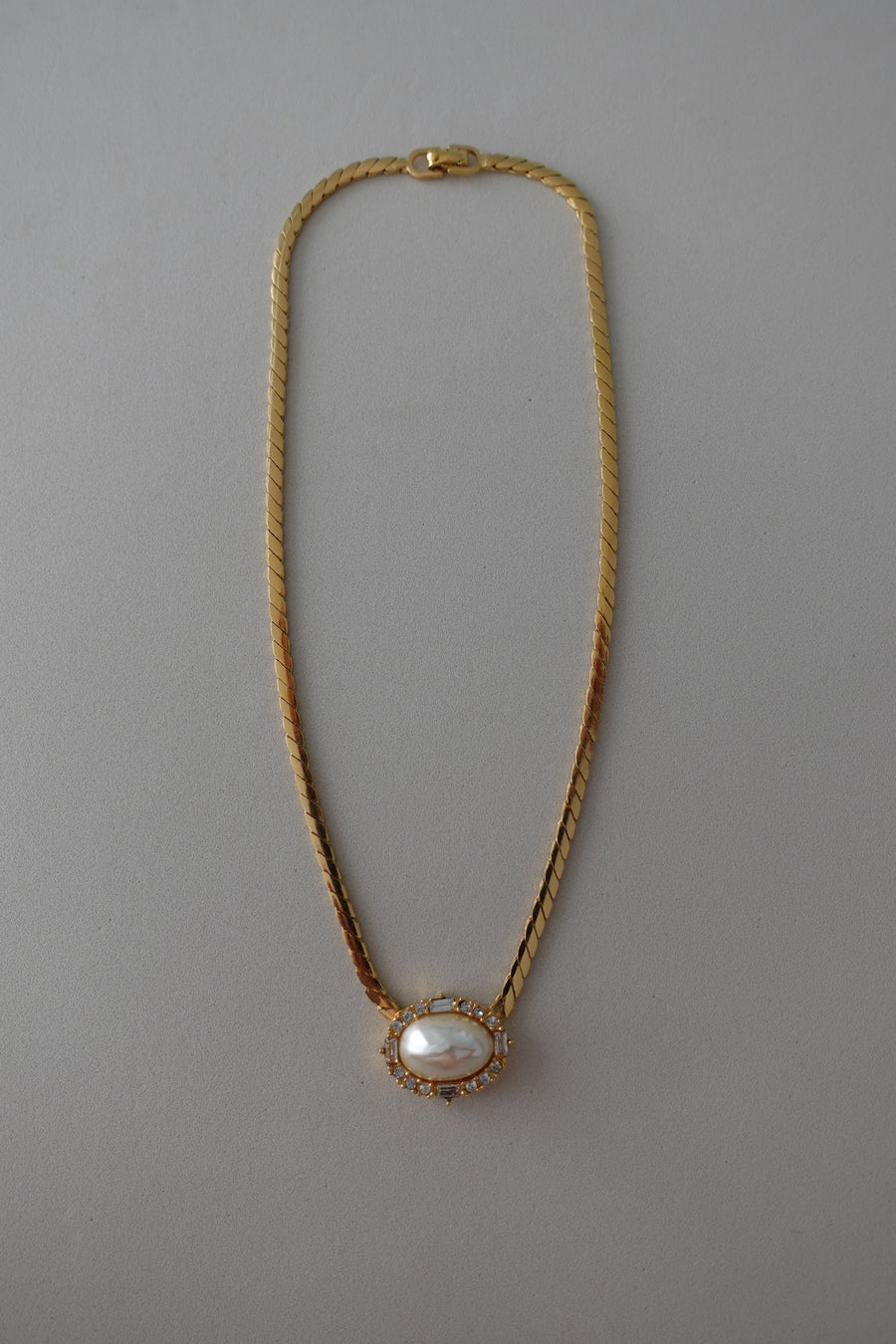 Dior Pearl Stud Diamonds Necklace