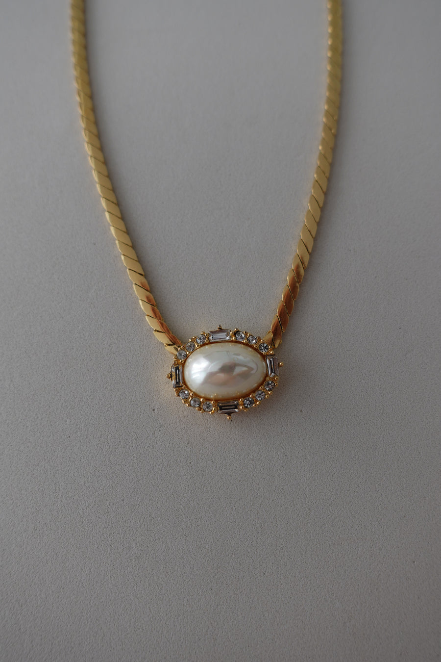 Dior Pearl Stud Diamonds Necklace