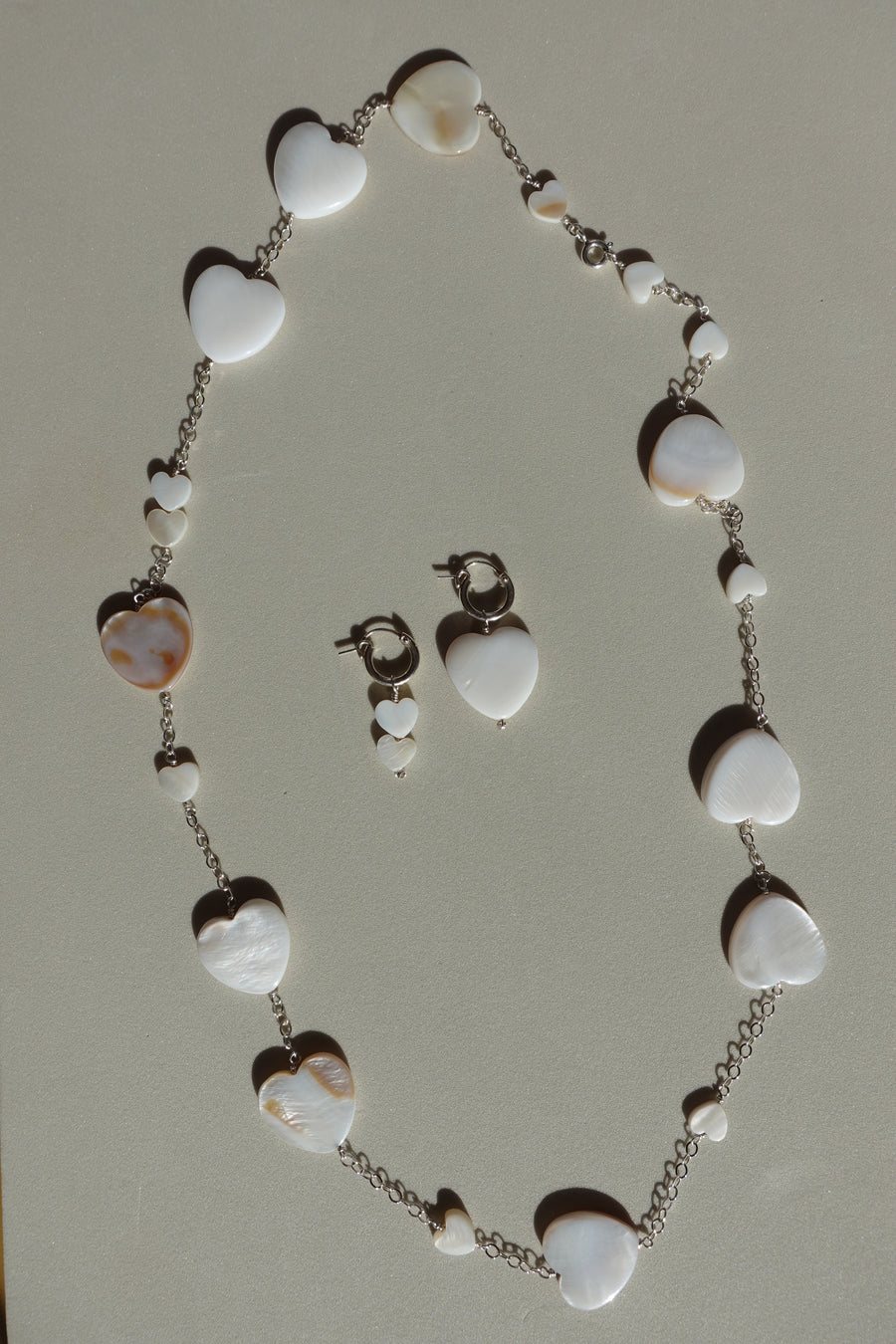 Mother-of-Pearl Heart Necklace