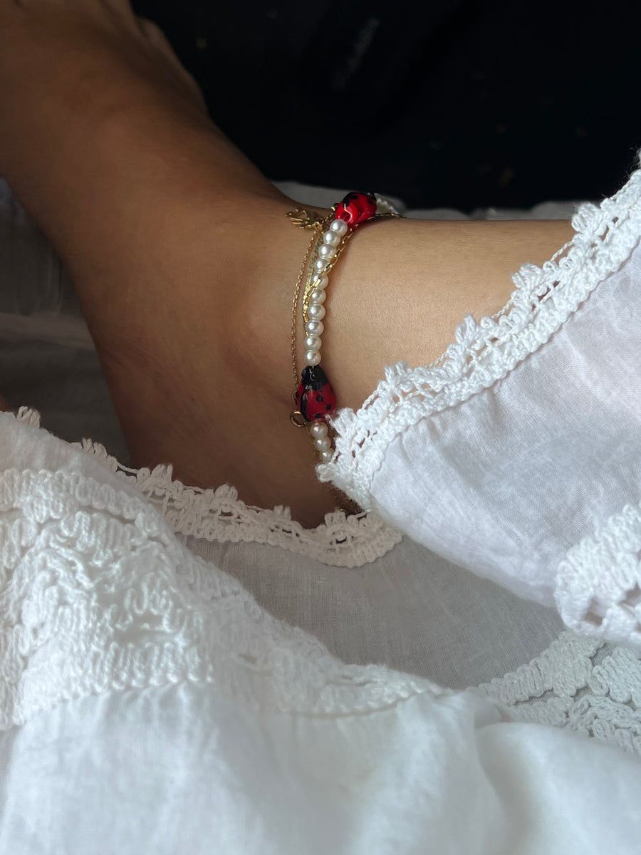 LADYBUG WRAP Anklet-Necklace