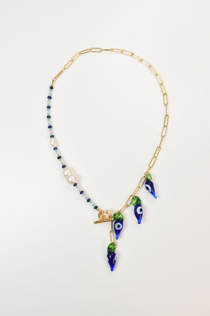 I LIKE IT CHILI Necklace - Red Evil Eye