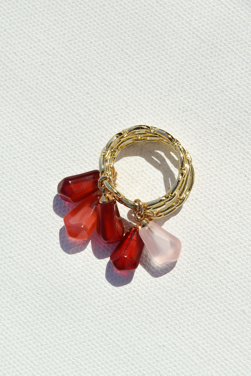 MULTI POMEGRANATE SEEDS Ring