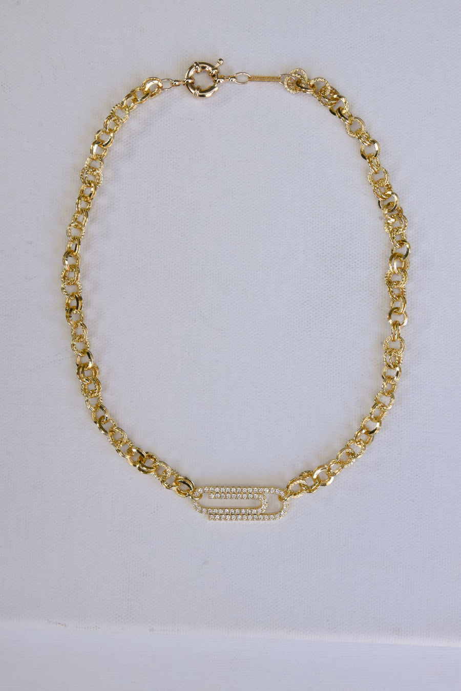 DIAMOND PAPERCLIP Necklace