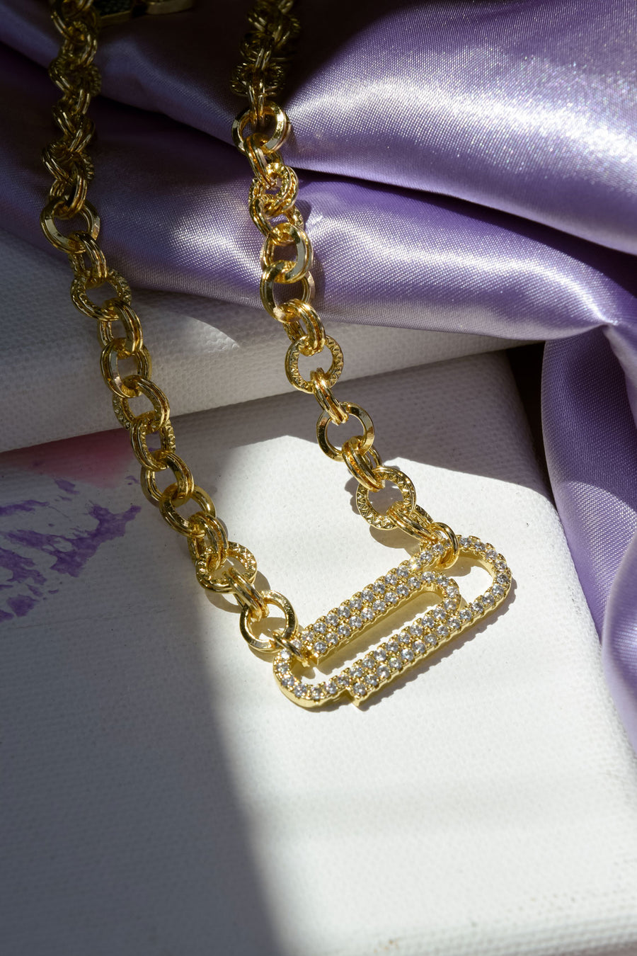 DIAMOND PAPERCLIP Necklace