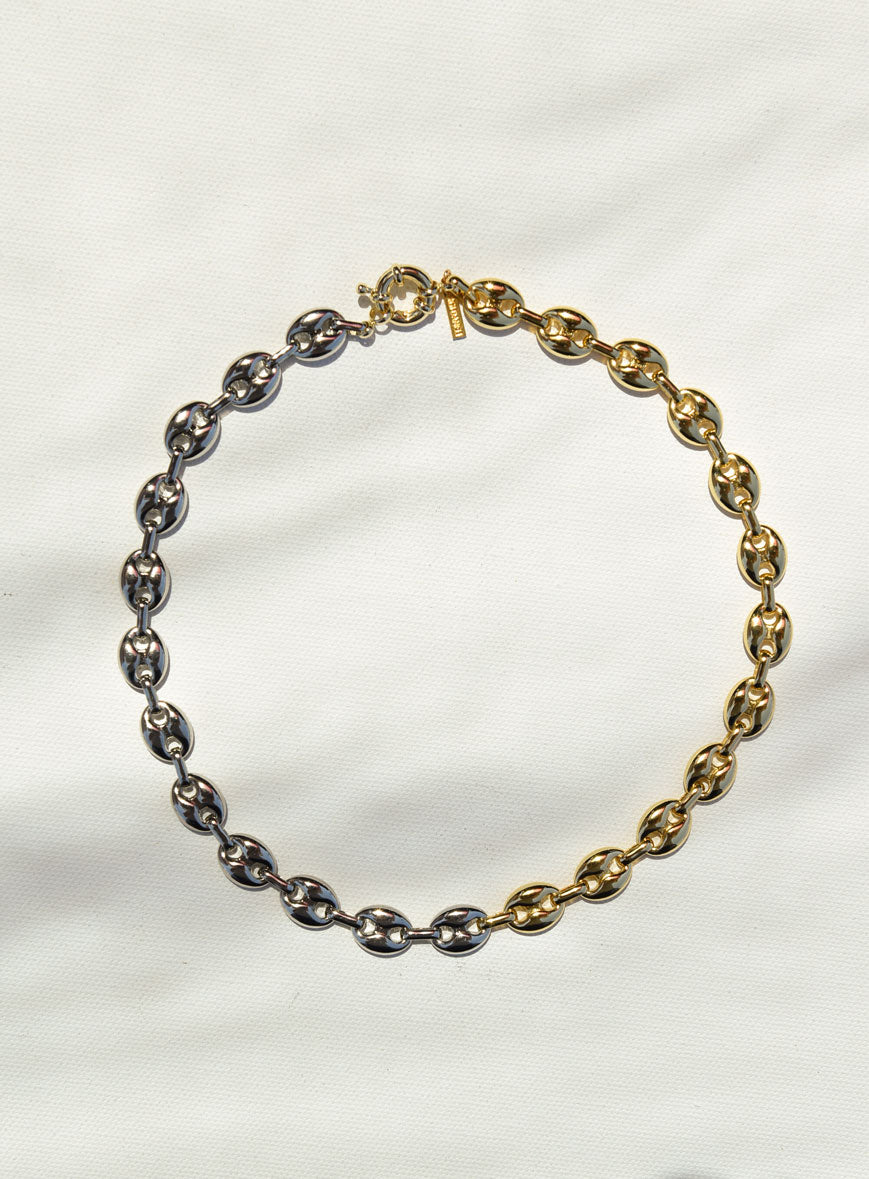 TWO TONE Chain Necklace