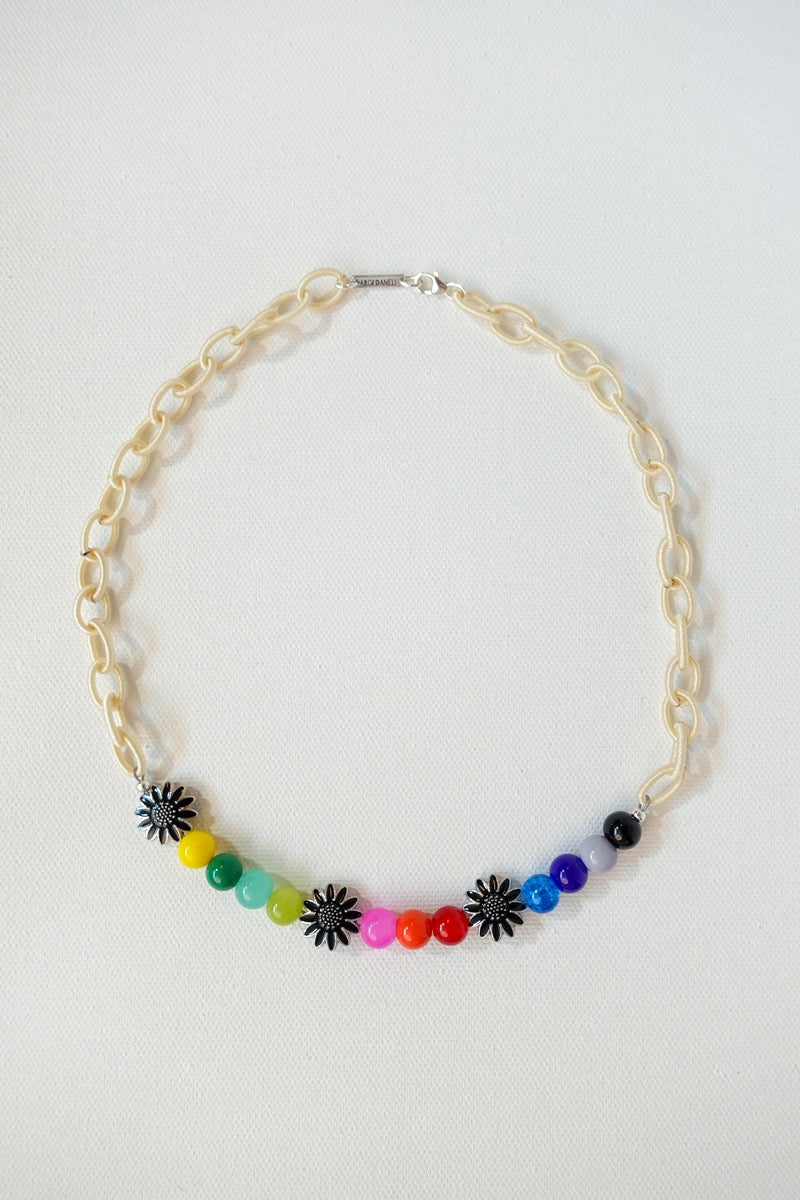DAISY FLOWERS Necklace - Silver